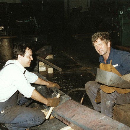 3. Matjaž Počivavšek pri delu 1989.jpg